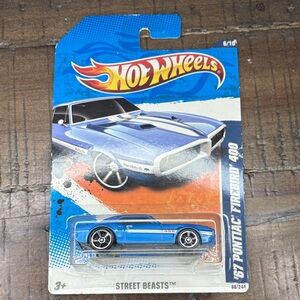 2010 Mattel Hot Wheels Blue '67 Pontiac Firebird 400 Bundle 2/$15